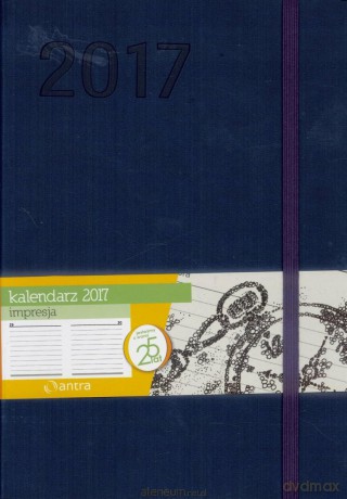 Kalendarz 2017 A5 Impresja Granatowy [KALENDARZ]