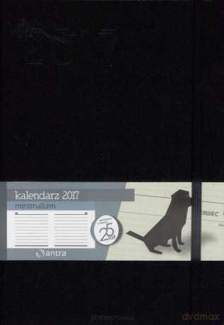 Kalendarz 2017 A5 Minimalizm Czarny [KALENDARZ]