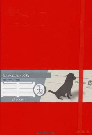 Kalendarz 2017 A5 Minimalizm Czerwony [KALENDARZ]
