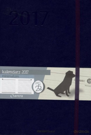 Kalendarz 2017 A5 Minimalizm Granatowy [KALENDARZ]