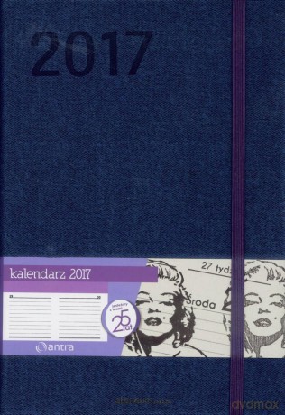 Kalendarz 2017 A5 PopArt Granatowy [KALENDARZ]