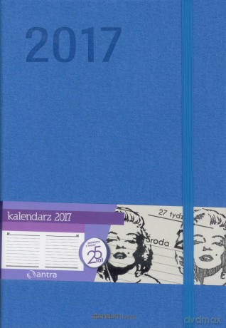 Kalendarz 2017 A5 PopArt Jasnoniebieski [KALENDARZ]