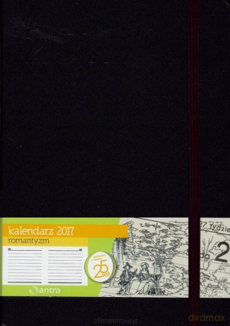 Kalendarz 2017 A5 Romantyzm Czarny [KALENDARZ]