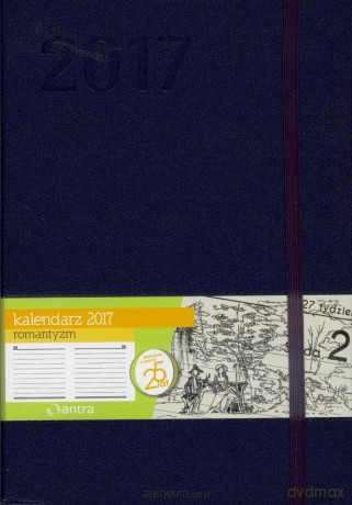 Kalendarz 2017 A5 Romantyzm Granatowy [KALENDARZ]
