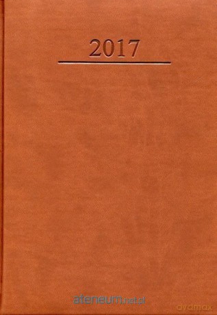Kalendarz 2017 A5/336 Agenda Brązowy [KALENDARZ]