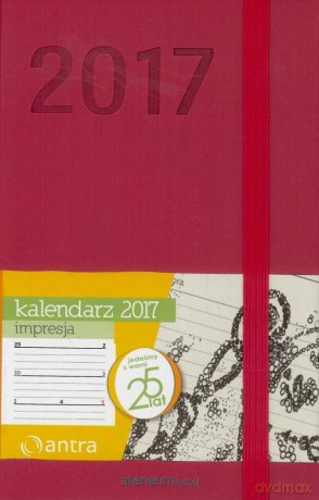 Kalendarz 2017 A6 Impresja Czerwony [KALENDARZ]