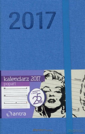 Kalendarz 2017 A6 PopArt Jasnoniebieski [KALENDARZ]