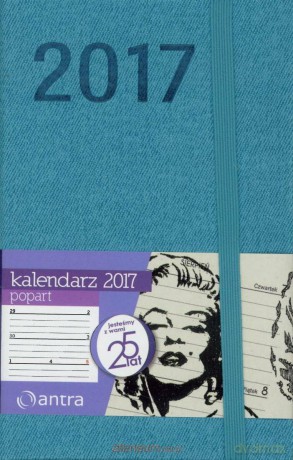 Kalendarz 2017 A6 PopArt Turkusowy [KALENDARZ]