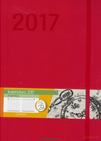 Kalendarz 2017 B5 Impresja Czerwony [KALENDARZ]