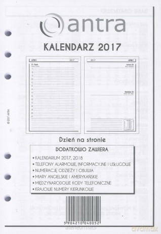 Kalendarz 2017 Wkład A5 [KALENDARZ]