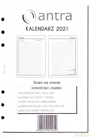 Kalendarz 2017 Wkład A5 [KALENDARZ]