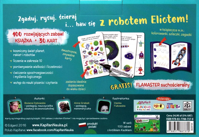 Kapitan Nauka. 100 zabaw z robotem Eliotem [KSIĄŻKA]