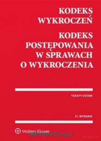Kodeks wykroczeń Kodeks postępowania w sprawach [KSIĄŻKA]