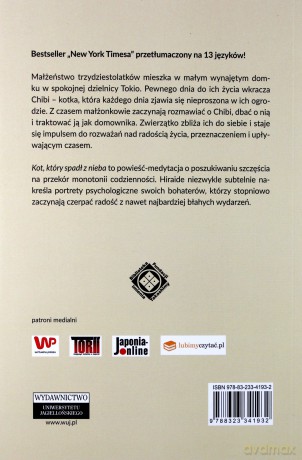 Kot, który spadł z nieba - Takashi Hiraide [KSIĄŻKA]