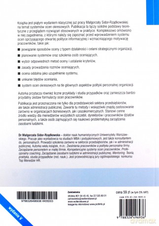 Kształtowanie nowoczesnych systemów ocen pracowników - Małgorzata Sidor- Rządkowska [KSIĄŻKA]