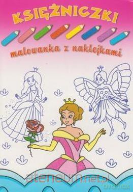 Malowanka z naklejkami. Księżniczki [KSIĄŻKA]