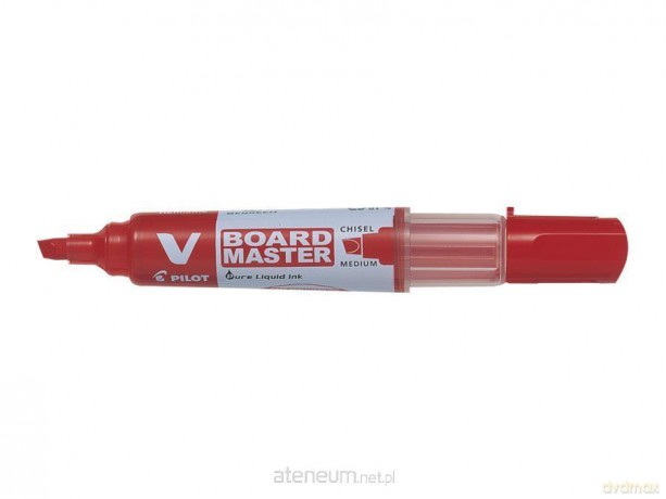 Marker V-board master medium czerwony (10 szt)