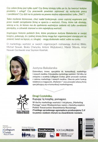 Marketing wartości Ludzkie oblicze Twojego biznesu - Justyna Bakalarska [KSIĄŻKA]
