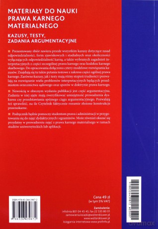 Materiały do nauki prawa karnego materialnego [KSIĄŻKA]