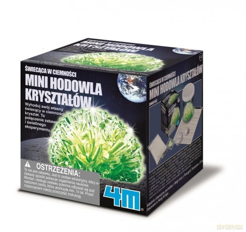 Mini hodowla kryształów świecąca w ciemności
