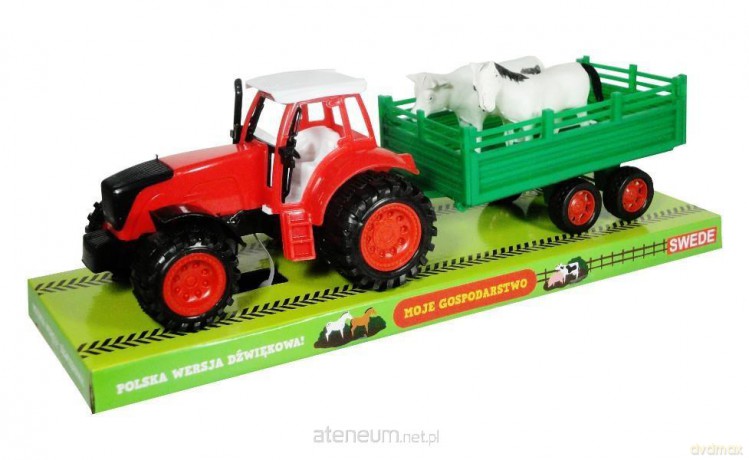 Moje gospodarstwo - Traktor z przyczepą i zwierzętami