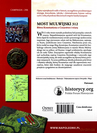 Most Mulwijski 312. Bitwa Konstantyna... - Ross Cowan [KSIĄŻKA]