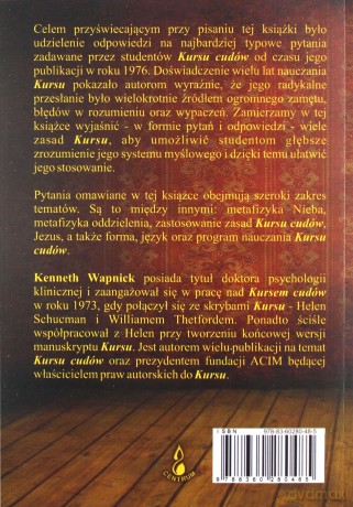 Najczęściej zadawane pytania o kursie cudów - Gloria Wapnick, Kenneth Wapnick [KSIĄŻKA]
