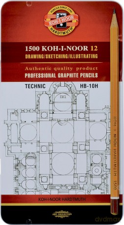 Ołówek grafitowy 1502/I HB-10H (12 szt)