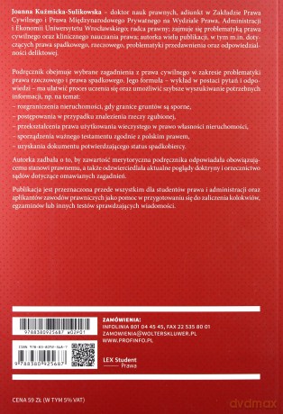 Prawo rzeczowe i spadkowe. Pytania i odpowiedzi - Joanna Kuźmicka-Sulikowska [KSIĄŻKA]