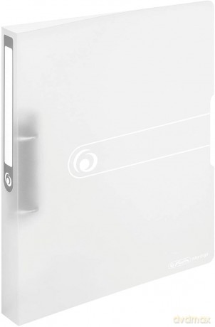 Segregator A4 PP 2R 2,5 cm biały transparentny