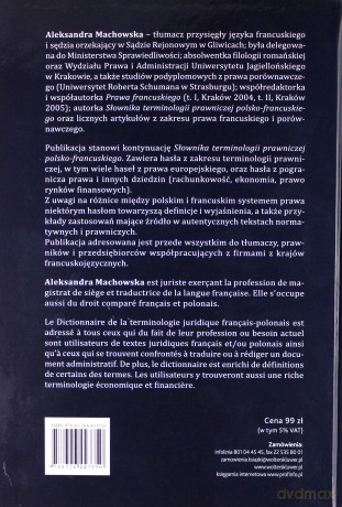 Słownik terminologii prawniczej - Aleksandra Machowska [KSIĄŻKA]