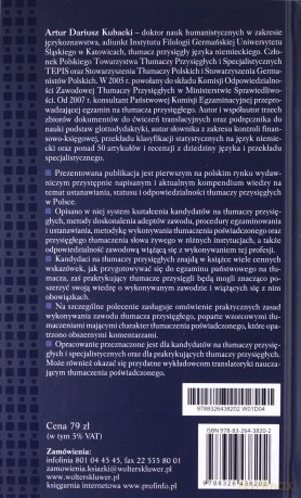 Tłumaczenie poświadczone - Artur Dariusz Kubacki [KSIĄŻKA]