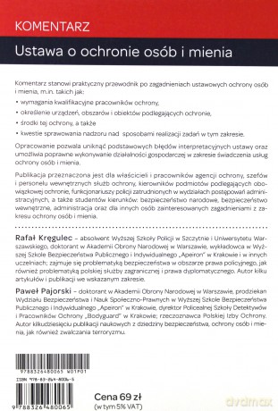 Ustawa o ochronie osób i mienia. Komentarz - Rafał Kręgulec, Paweł Pajorski [KSIĄŻKA]
