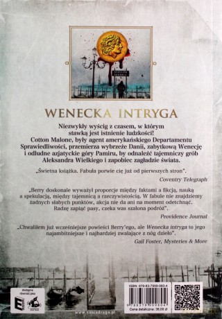 Wenecka intryga - Steve Berry [KSIĄŻKA]