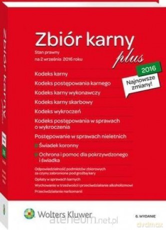 Zbiór karny 2016 Plus [KSIĄŻKA]