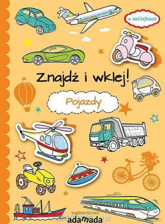 Znajdź i wklej! Pojazdy [KSIĄŻKA]