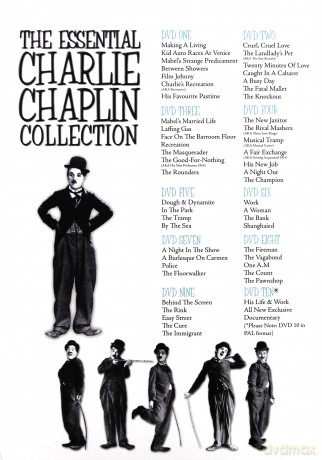 Charlie Chaplin - The Essential Collection Featuring 50 Films And An Exclusive Biographical Documentary [BOX] [10DVD]