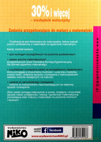 30% i więcej Zadania przygotowujące do matury z matematyki - Danuta Budzich, Anna Kowalska [KSIĄŻKA]