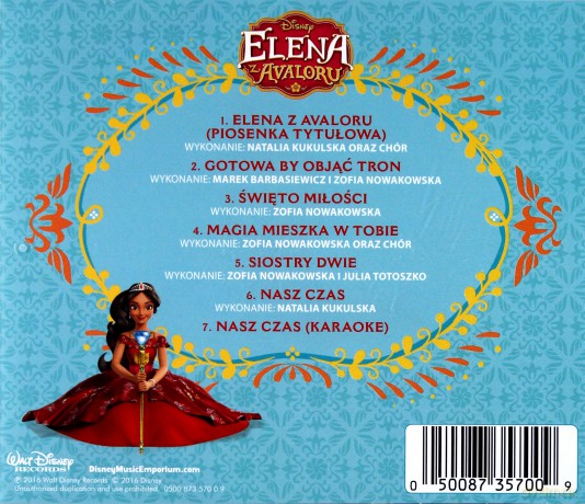 Elena z Avaloru soundtrack (PL) [CD]