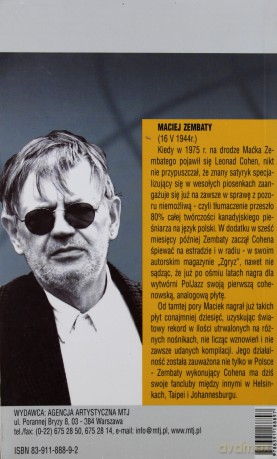 Mój Cohen - Maciej Zembaty [KSIĄŻKA]