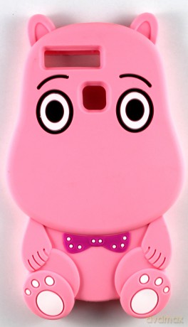Nakładka Animal 3D Hippo do Huawei P9 Lite różowa