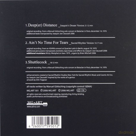Manuel Gottsching: Joaquin Joe Claussell Meets Manuel Gottsching [CD]