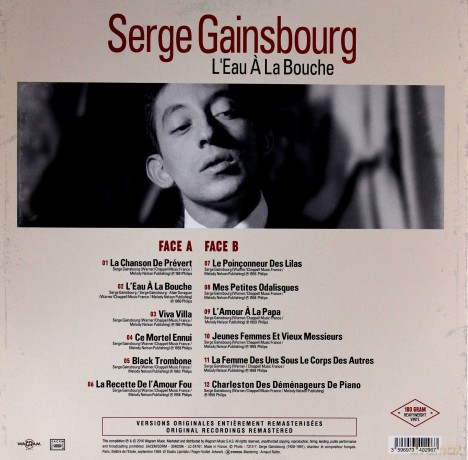 Serge Gainsbourg: L'eau A La Bouche [Winyl]