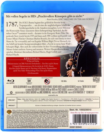 Bunt na Bounty (Meuterei Auf Der Bounty) [Blu-Ray]