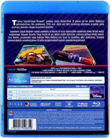 Auta 3 (Disney) [Blu-Ray]