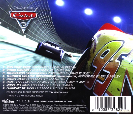 Auta 3 Soundtrack (Cars 3) (Disney) [CD]