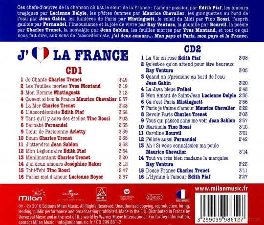 J'aime La France [2CD]