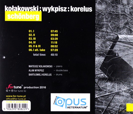 Bartłomiej Korelus Trio: Schoenberg [CD]
