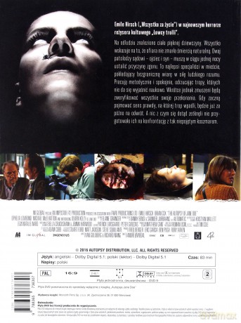 Autopsja Jane Doe (booklet) [DVD]
