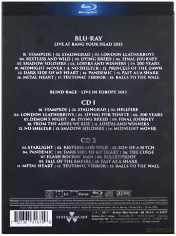 Accept: Restless And Live [Blu-Ray]+[2CD]